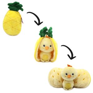Flipetz reversible plush toy - Pineapple