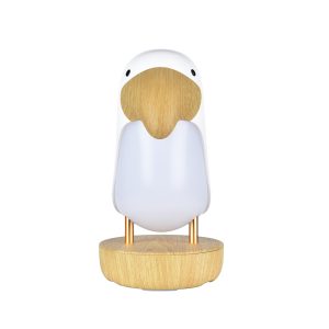 Alternative view of Puffin Lamp with speaker