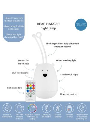 Alternative view of Hanger Lamp with remote control