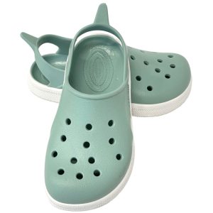 Alternative view of Boatilus Cloggy Pastel Green/White