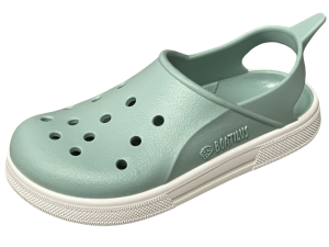 Boatilus Cloggy Pastel Green/White