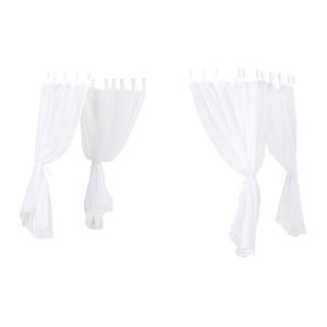 Tekstiili ECO Dream katosvuoteeseen 90x200 cm - valkoinen/läpinäkyvä