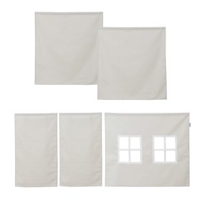 Unicolor curtains for halfhigh/bunkbed 90 x 200