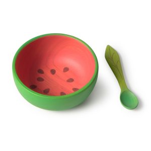 Oli & Carol Oli & Carol Wally the Watermelon Bowl & Spoon Set