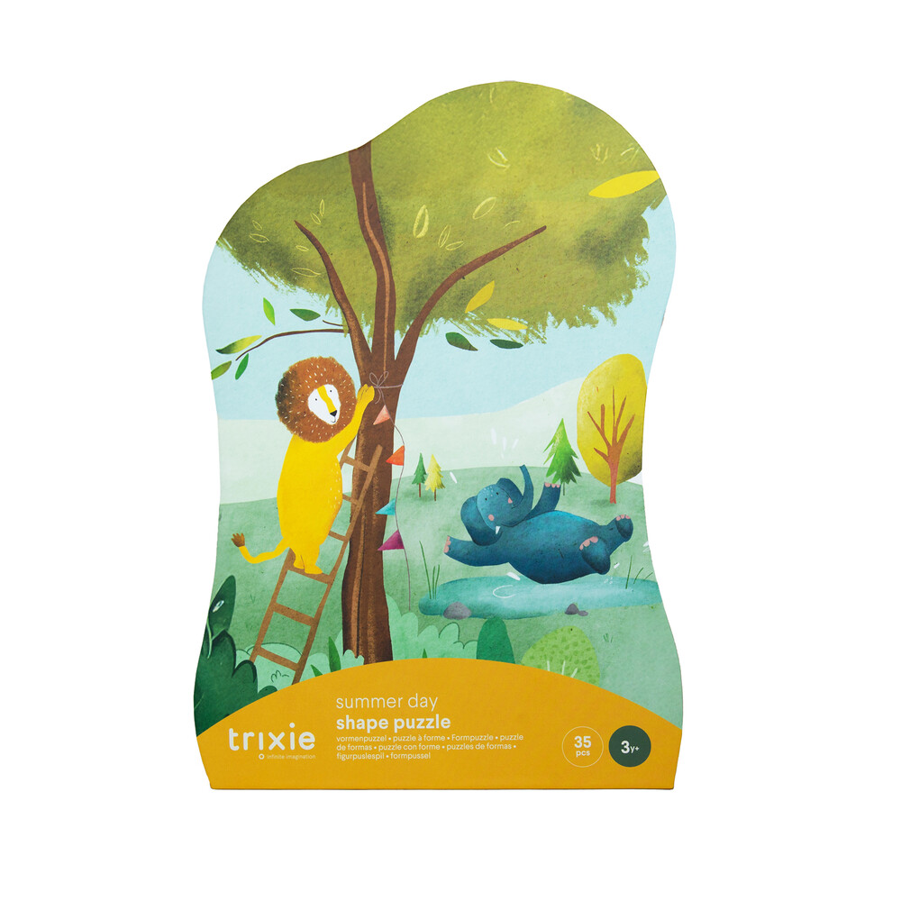 Shape puzzle - Summer day - 35 pcs - Pilt 1