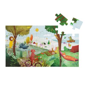 Shape puzzle - Summer day - 35 pcs - Thumbnail Image 2