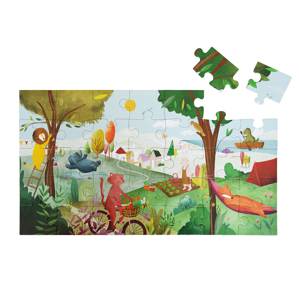 Shape puzzle - Summer day - 35 pcs - Pilt 2