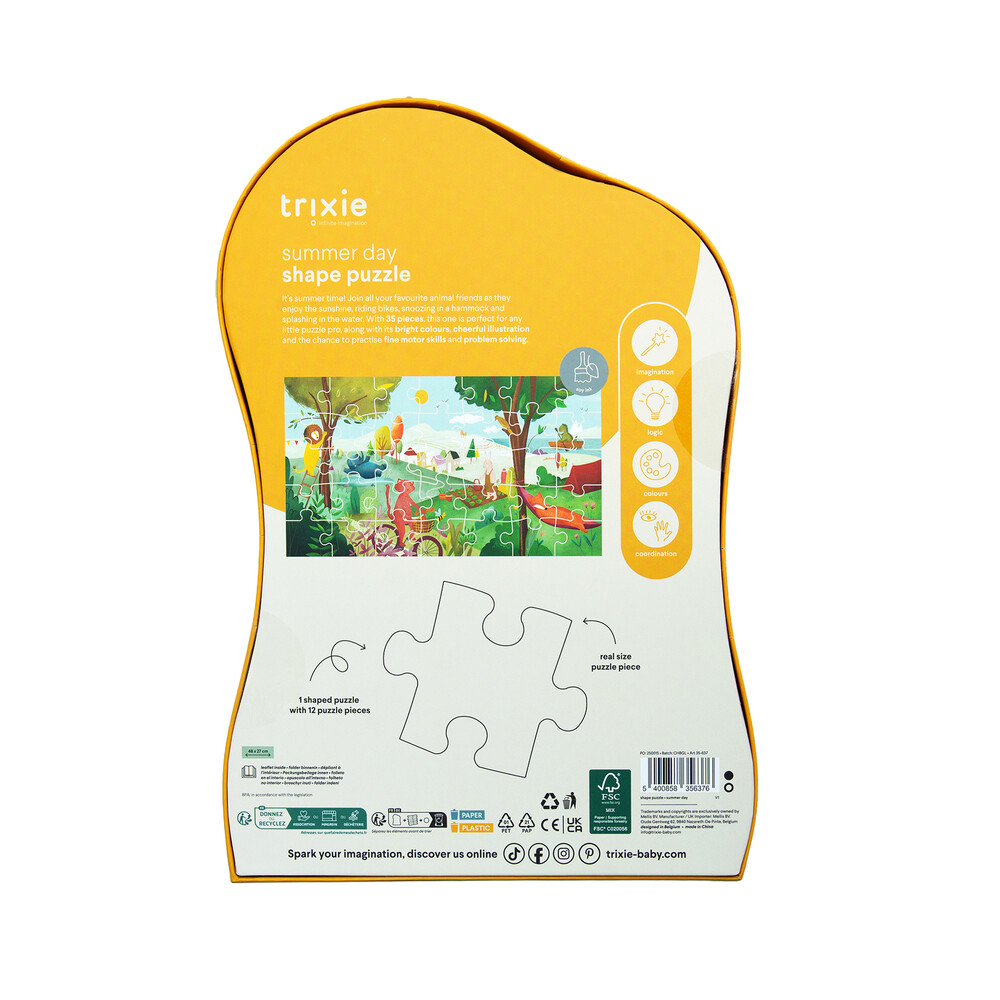 Shape puzzle - Summer day - 35 pcs - Pilt 3